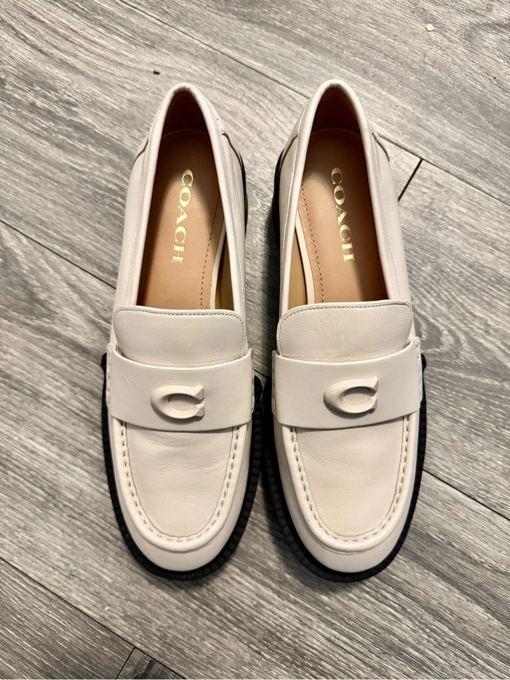 Coach cream leather